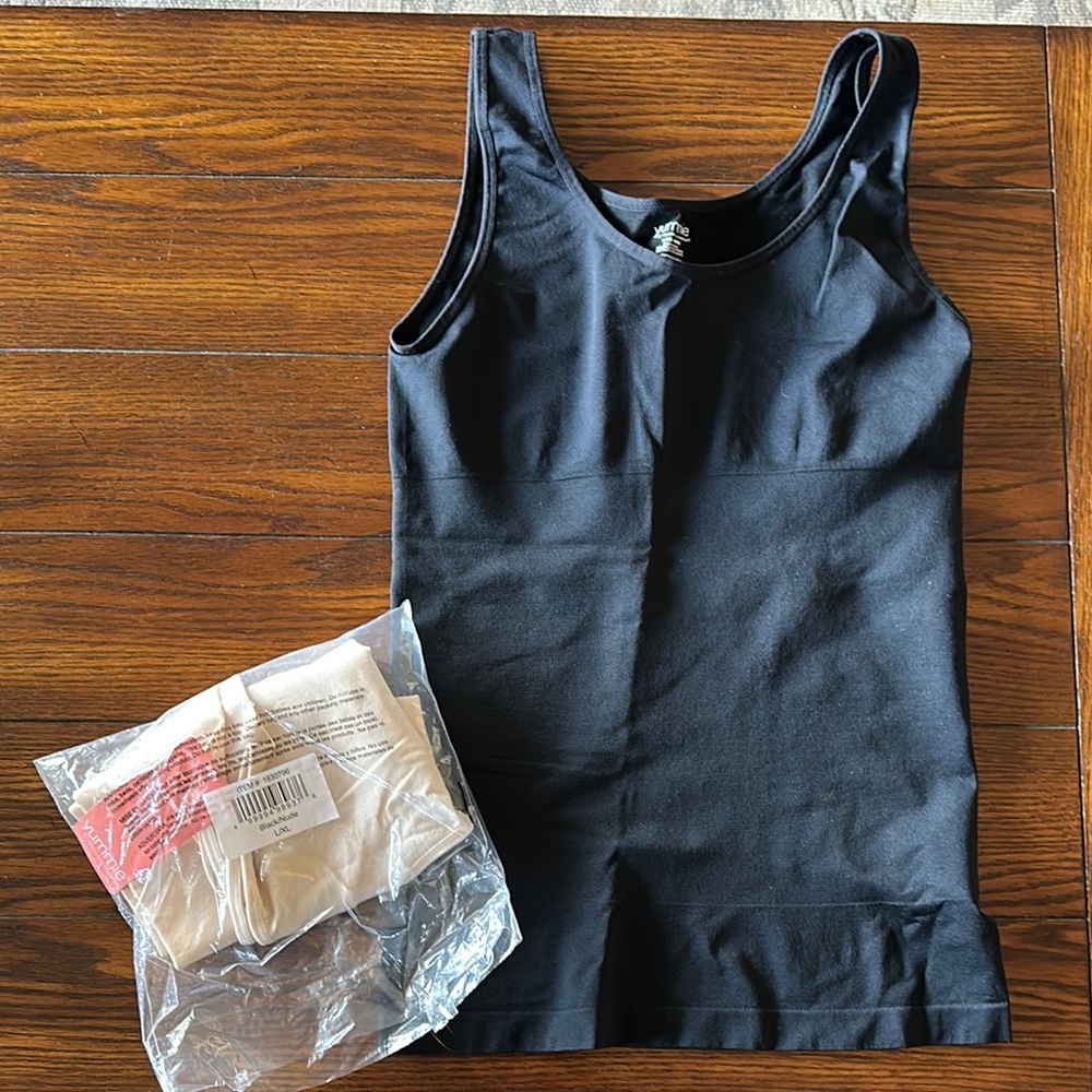 Black tank & cream tank.  Cream unopened with tags.  Black one I just tried on.